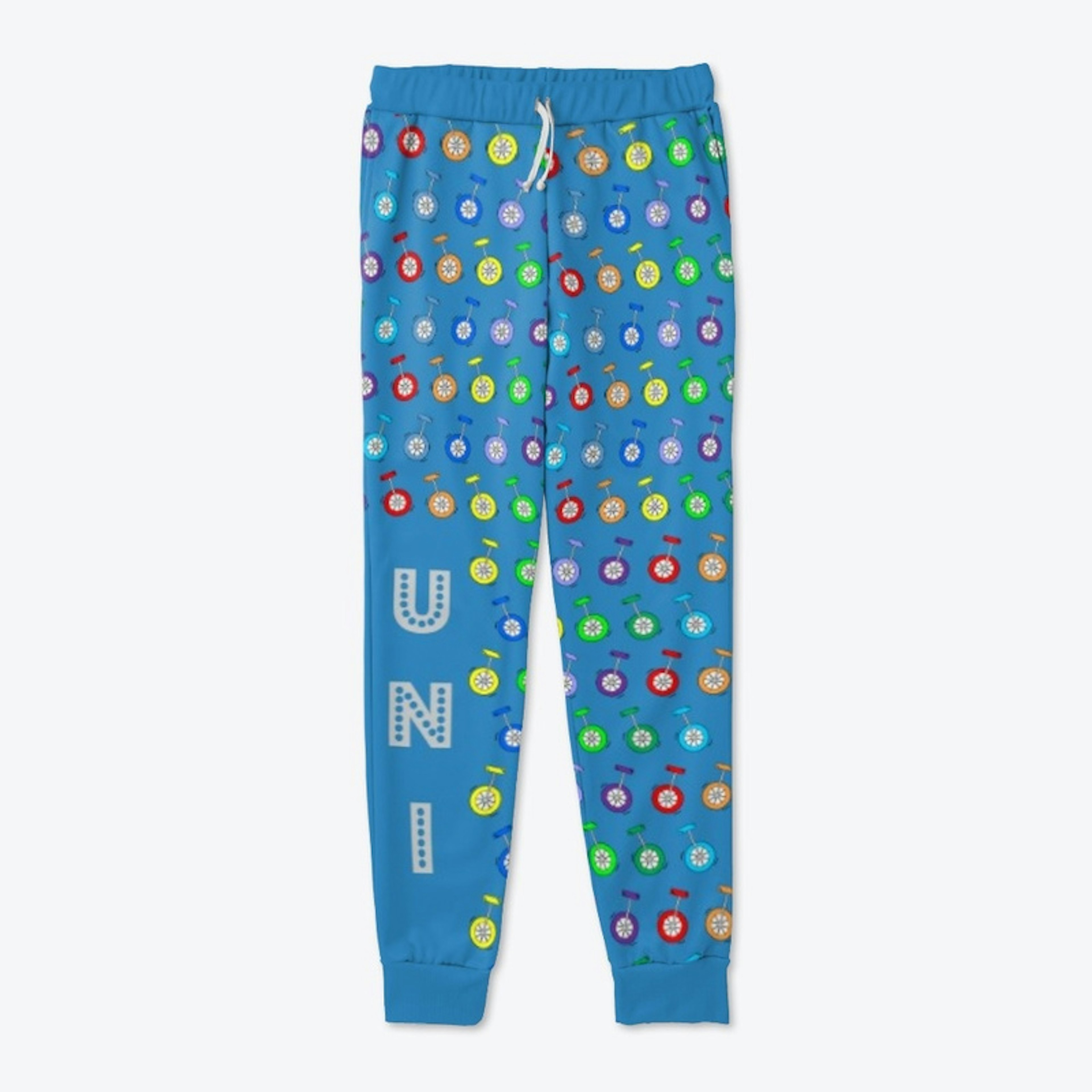 Multicolor Unicycle Joggers